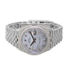 Rolex Datejust 36mm White Gold & Steel Mother of Pearl Diamond Dial Diamond Bezel 126284-Da Vinci Fine Jewelry
