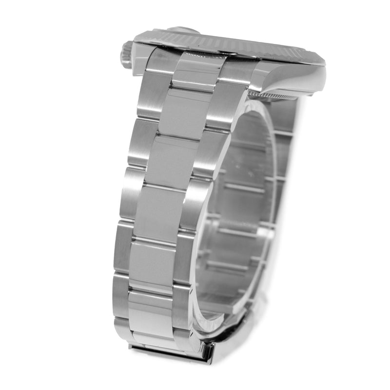Rolex Datejust II 41mm Stainless Steel Rhodium Index Dial 18K White Gold Fluted Bezel 126334-Da Vinci Fine Jewelry