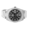 Rolex Datejust II 41mm Stainless Steel Rhodium Index Dial 18K White Gold Fluted Bezel 126334-Da Vinci Fine Jewelry