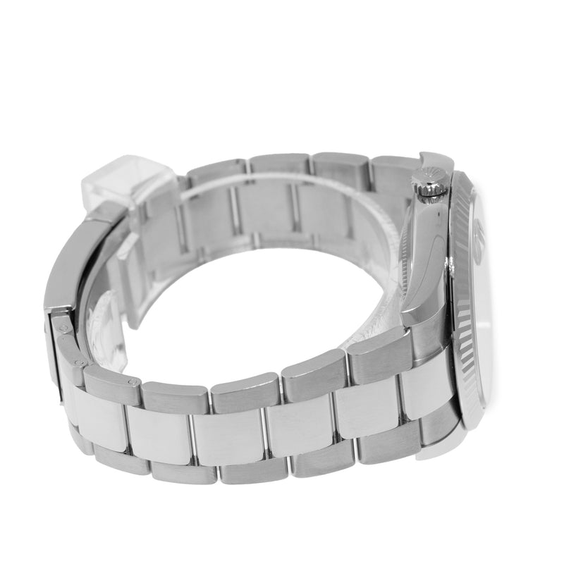 Rolex Datejust II 41mm Stainless Steel Rhodium Index Dial 18K White Gold Fluted Bezel 126334-Da Vinci Fine Jewelry