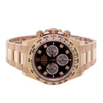 Rolex Daytona 40mm Everose Gold Black Diamond Dial & Gold Bezel 126505-Da Vinci Fine Jewelry