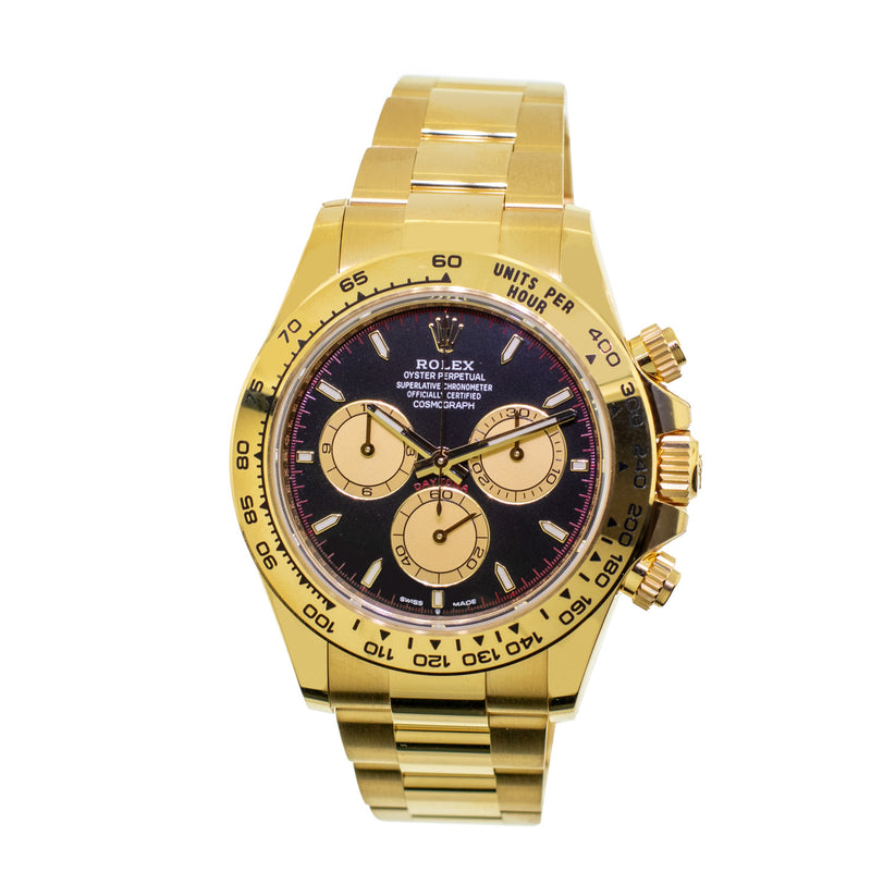 Rolex Daytona 40mm Yellow Gold Black Index "Paul Newman" Dial & Gold Bezel 126508-Da Vinci Fine Jewelry
