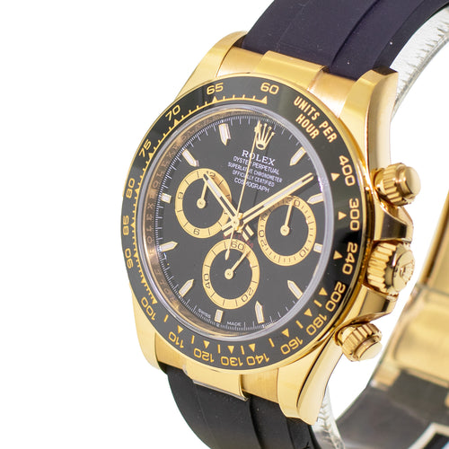 Rolex Daytona 40mm Yellow Gold Black Dial & Black Bezel 126518-Da Vinci Fine Jewelry
