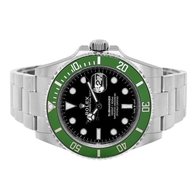 Rolex Submariner "Green Kermit" MK2 41mm Steel Black Dial Green Bezel 126610LV-Da Vinci Fine Jewelry