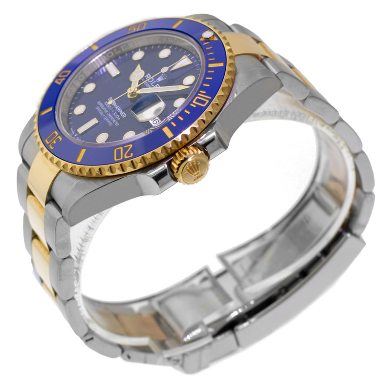 Rolex Submariner Date 41mm Yellow Gold & Steel Blue Dial & Blue Bezel 126613LB-Da Vinci Fine Jewelry