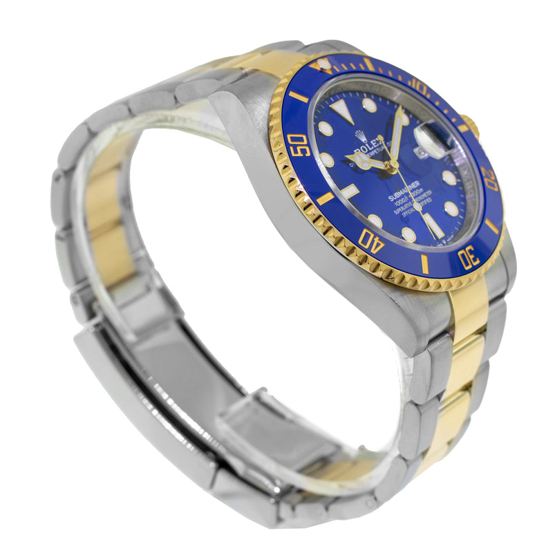 Rolex Submariner Date 41mm Yellow Gold & Steel Blue Dial & Blue Bezel 126613LB-Da Vinci Fine Jewelry