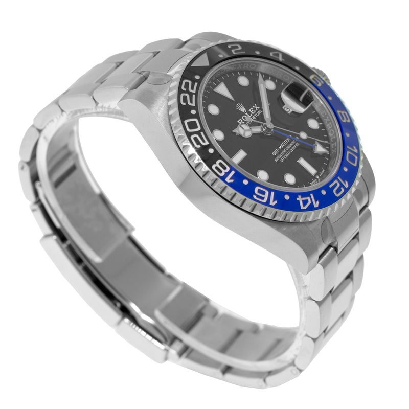 Rolex GMT-Master II "Batman" New Old Stock 40mm Stainless Steel Black & Blue Bezel 126710-Da Vinci Fine Jewelry