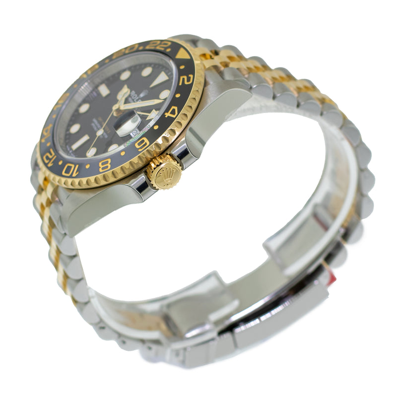 Rolex GMT-Master II 40mm Yellow Gold and Stainless Steel Black Dial & Black & Grey Bezel 126713-Da Vinci Fine Jewelry