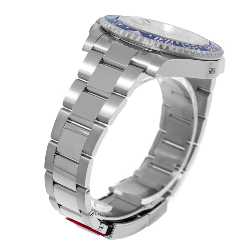 Rolex GMT-Master II "Superman" 40mm White Gold Meteorite Dial & Red & Blue Bezel 126719BLRO-Da Vinci Fine Jewelry