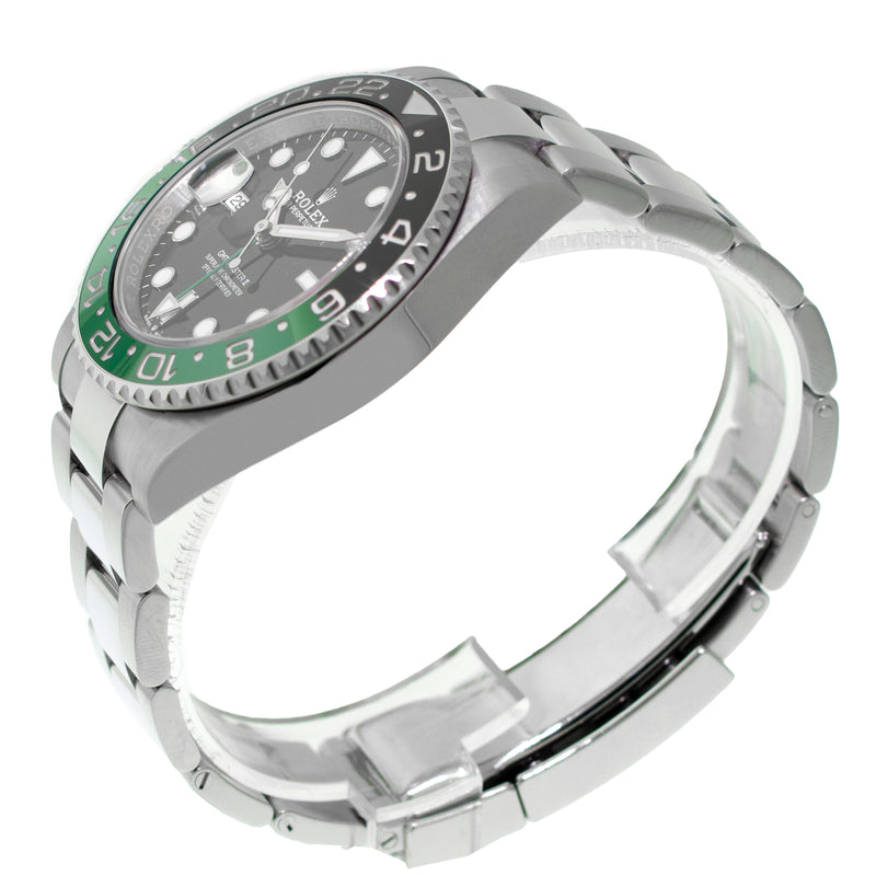 Rolex GMT-Master II "Sprite" 40mm New Old Stock Stainless Steel Black Dial & Black & Green Bezel 126720VTNR-Da Vinci Fine Jewelry