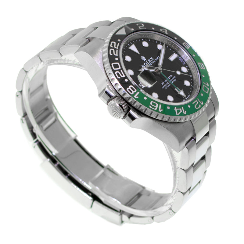Rolex GMT-Master II "Sprite" 40mm New Old Stock Stainless Steel Black Dial & Black & Green Bezel 126720VTNR-Da Vinci Fine Jewelry