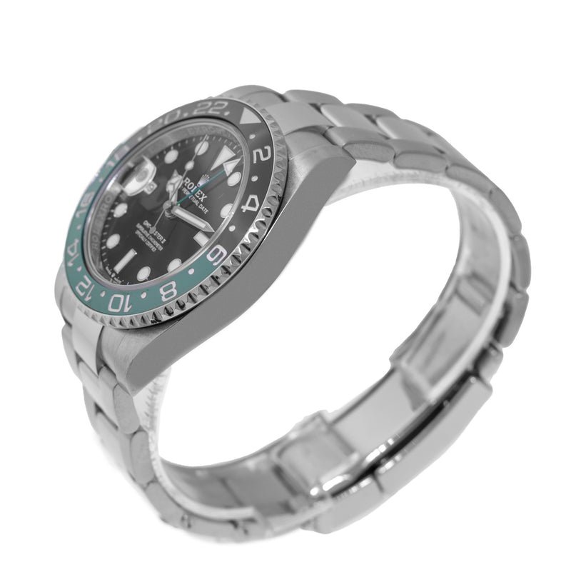 Rolex GMT-Master II "Sprite" 40mm Stainless Steel Black Dial & Black & Green Bezel 126720-Da Vinci Fine Jewelry