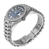 Rolex Day-Date 36mm White Gold Blue Ombre Diamond Dial Diamond Bezel President 128349-Da Vinci Fine Jewelry