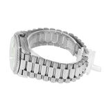 Rolex Day-Date 36mm White Gold Blue Ombre Diamond Dial Diamond Bezel President 128349-Da Vinci Fine Jewelry