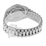 Rolex Day-Date 36mm White Gold Blue Ombre Diamond Dial Diamond Bezel President 128349-Da Vinci Fine Jewelry