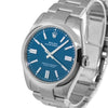 Rolex NEW RELEASE 2025 Oyster Perpetual 41mm Stainless Steel Blue Index Dial & Smooth Bezel 134300-Da Vinci Fine Jewelry
