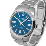 Rolex NEW RELEASE 2025 Oyster Perpetual 41mm Stainless Steel Blue Index Dial & Smooth Bezel 134300-Da Vinci Fine Jewelry