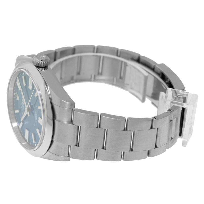 Rolex NEW RELEASE 2025 Oyster Perpetual 41mm Stainless Steel Blue Index Dial & Smooth Bezel 134300-Da Vinci Fine Jewelry
