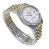 Rolex Datejust 36mm Yellow Gold & Steel White Roman Dial & Diamond Bezel 16233-Da Vinci Fine Jewelry