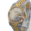 Rolex Datejust 36mm Yellow Gold Steel Mother of Pearl Roman Dial, Fluted Bezel 16233-Da Vinci Fine Jewelry