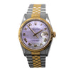 Rolex Datejust 36mm Yellow Gold Steel Mother of Pearl Roman Dial, Fluted Bezel 16233-Da Vinci Fine Jewelry