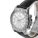 Rolex Daytona 40mm 18K White Gold White Arabic Dial & White Gold Bezel 16519 Zenith-Da Vinci Fine Jewelry