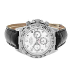 Rolex Daytona 40mm 18K White Gold White Arabic Dial & White Gold Bezel 16519 Zenith-Da Vinci Fine Jewelry