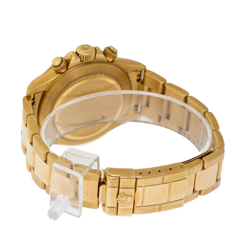 Rolex Daytona 40mm 18K Yellow Gold White Dial & Yellow Gold Bezel 16528 - unpolished-Da Vinci Fine Jewelry