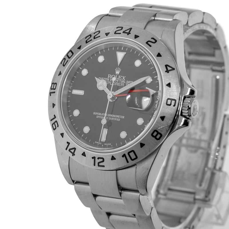 Rolex Explorer II 40mm Stainless Steel Black Dial & Steel Bezel