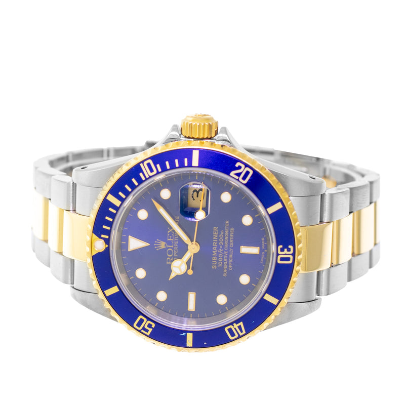 Rolex Submariner Date Blue Dial & Blue Bezel 16613 | Da Vinci Fine