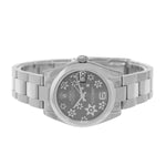 Rolex Lady-Datejust 31mm NEW OLD STOCK Stainless Steel Dark Rhodium Floral Arabic Dial 178240-Da Vinci Fine Jewelry