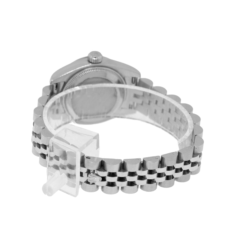 Rolex Datejust 26mm White Gold Steel White Roman Dial Fluted Bezel 179174-Da Vinci Fine Jewelry