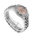 Rolex Lady-Datejust 26mm White Gold & Steel Pink Diamond Dial & Fluted Bezel 179174-Da Vinci Fine Jewelry