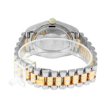 Rolex Day-Date 36mm Yellow, Rose and White Gold TRIDOR Champagne Jubilee Diamond Dial Fluted Bezel 18039-Da Vinci Fine Jewelry