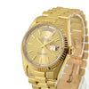 Rolex Day-Date 36mm Yellow Gold Champagne Index Dial & Fluted Bezel 18238-Da Vinci Fine Jewelry