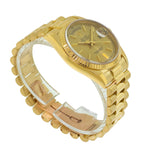 Rolex Day-Date 36mm Yellow Gold Champagne Index Dial & Fluted Bezel 18238-Da Vinci Fine Jewelry