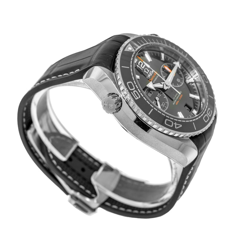 Omega Seamaster Diver 600m Planet Ocean Stainless Steel Black Index Dial 215.33.46.51.01.001-Da Vinci Fine Jewelry