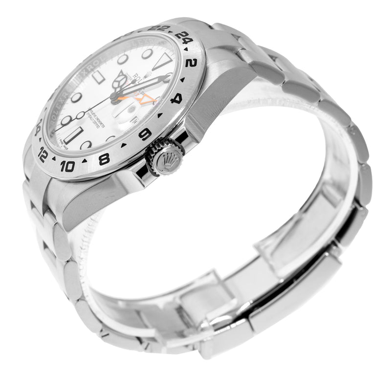 Rolex Explorer II 42mm Stainless Steel White Dial & Steel Bezel 216570-Da Vinci Fine Jewelry