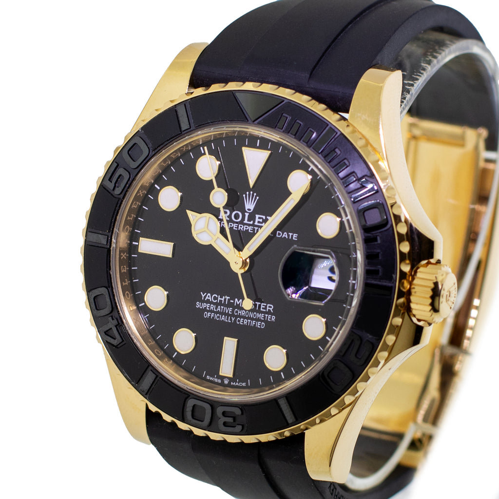 Rolex Yacht-Master 42mm Yellow Gold Black Dial & Black Bezel