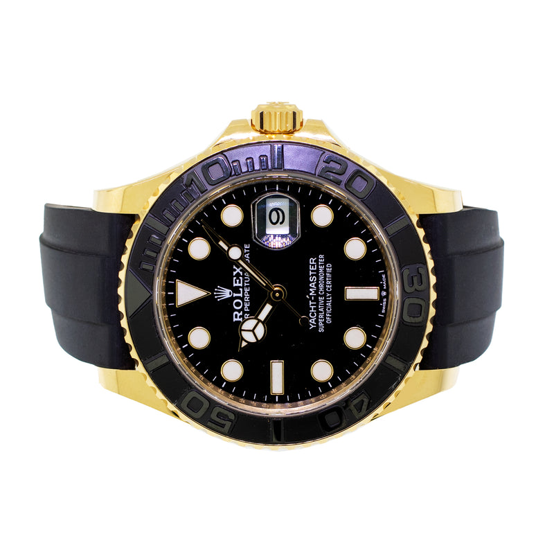 Rolex Yacht-Master 42mm Yellow Gold Black Dial & Black Bezel 226658-Da Vinci Fine Jewelry