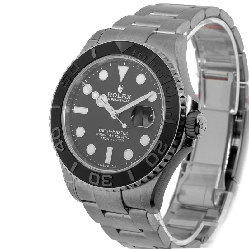 Rolex Yacht-Master 42mm Titanium Black Dial & Black Ceramic Bezel 226627-Da Vinci Fine Jewelry