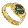 Rolex Day-Date 40mm Yellow Gold Green Ombre Roman Dial & Fluted Bezel 228238-Da Vinci Fine Jewelry