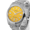 Rolex Oyster Perpetual NEW OLD STOCK 41mm Stainless Steel Yellow Index Dial & Domed Bezel 124300-Da Vinci Fine Jewelry