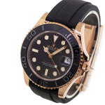 Rolex Yacht-Master 37mm Rose Gold Black Dial & Black Bezel 268655-Da Vinci Fine Jewelry