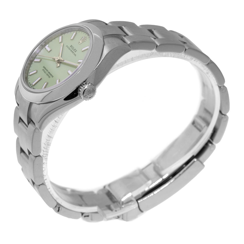 Rolex Oyster Perpetual NEW RELEASE 31mm Stainless Steel Pistachio Index Dial & Smooth Bezel 277200-Da Vinci Fine Jewelry
