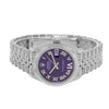 Rolex Datejust 31mm White Gold and Steel Purple Roman Diamond Dial Fluted Bezel 278274-Da Vinci Fine Jewelry