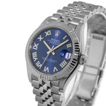 Rolex Datejust 31mm White Gold and Stainless Steel Blue Roman Dial Fluted Bezel 278274-Da Vinci Fine Jewelry