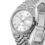 Rolex Datejust 31mm White Gold and Stainless Steel Silver Index Dial Fluted Bezel 278274-Da Vinci Fine Jewelry