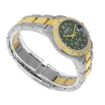 Rolex Datejust 31mm Yellow Gold Steel Green Floral Motif Diamond Dial & Diamond Bezel 278343-Da Vinci Fine Jewelry