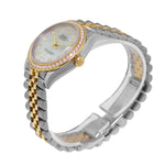 Rolex Lady-Datejust 31mm 18K Yellow Gold & Steel Mother of Pearl Diamond Dial & Diamond Bezel 278383RBR-Da Vinci Fine Jewelry